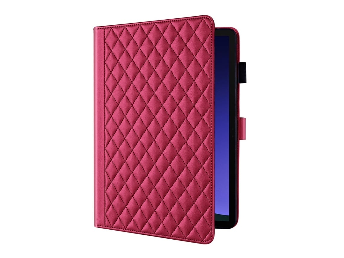 Capa Para Tablet Lurelia, Compatível Com Samsung Galaxy Tabs6 Lite 2024/p610 Estilo Chanel, Vermelho, Pu E Tpu, Fixação Magnética, Função Sono
