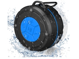 Caixa De Som Para Chuveiro Bluetooth 5.0 Ipx7 À Prova Dágua Rádio Para Banheiro Caixa De Som Portátil Sem Fio Com Ventosa Preta Lalamoli