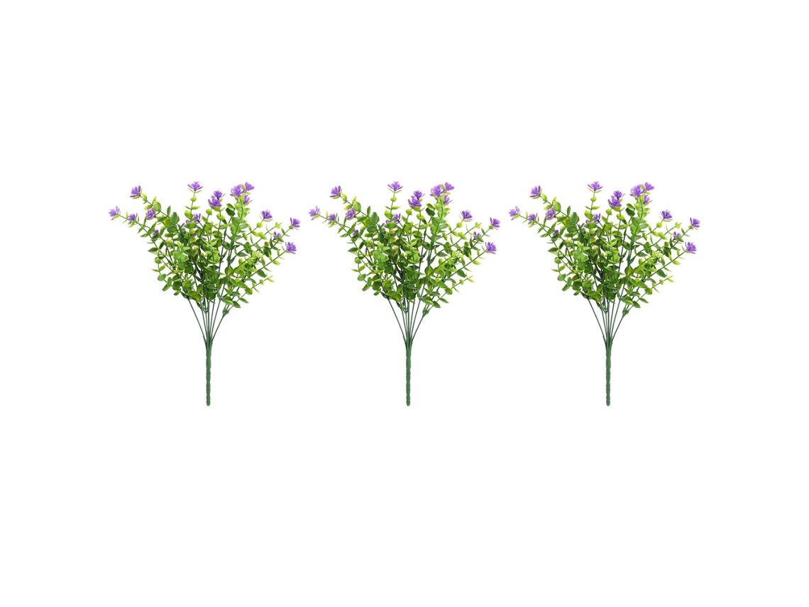 Buquê de flores artificiais em roxo para decoração de casa e casamento