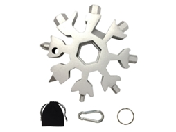 Rebe-ferramenta Multifuncional Snowflake 18 Em 1, Presente De Aniversário Divertido Para Homens (prata)