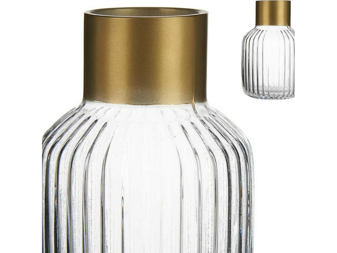 Vaso GIFT DECOR Riscas (Vidro - 14,5x22x14,5cm)