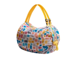 Sacola de Compras Reutilizável com Alças, Sacola Dobrável de Nylon para Compras de Supermercado, Viagens, Camping e Uso Diário. GOKOCO