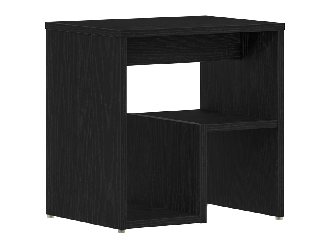 Conjunto 1 Armário De Cabeceira Vidaxl Preto Derivados De Madeira (40 X 30 X 40 Cm)