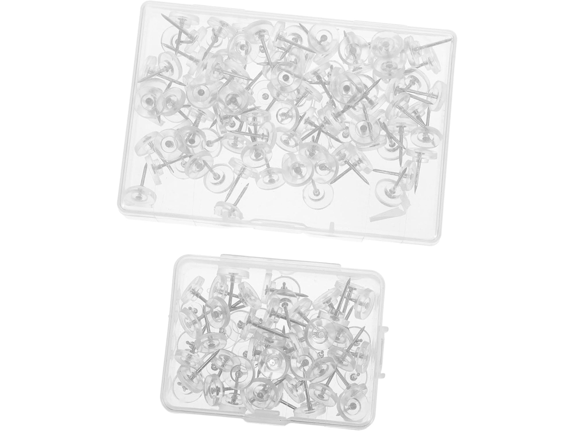 150 Unidades De Alfinetes Criativos Transparentes Com Cabeça Redonda Para Artesanato E Desenho, Ideais Para Uso Escolar