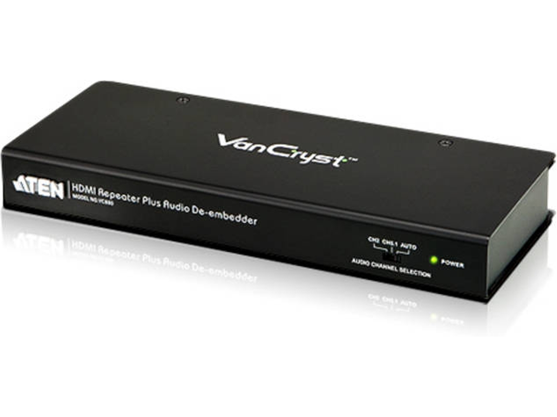 Extensão AV Repetidor ATEN VC880 Preto