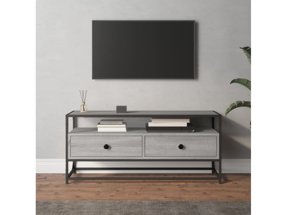 Vidaxl Móvel De Tv 100x35x45 Cm Derivados De Madeira Cinzento Sonoma