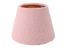 2026 abajur de Mesa de Tela Peluda Conica Simple e Exquisito para Lâmpadas E27 E14 para Lâmpadas de Pés Rosa