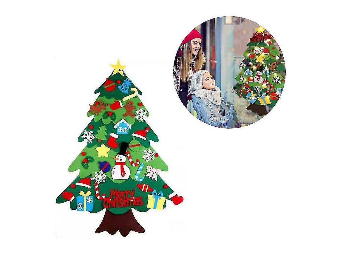 Árvore De Natal De Feltro Feita À Mão, Enfeites De Natal Para O Natal Hengjian
