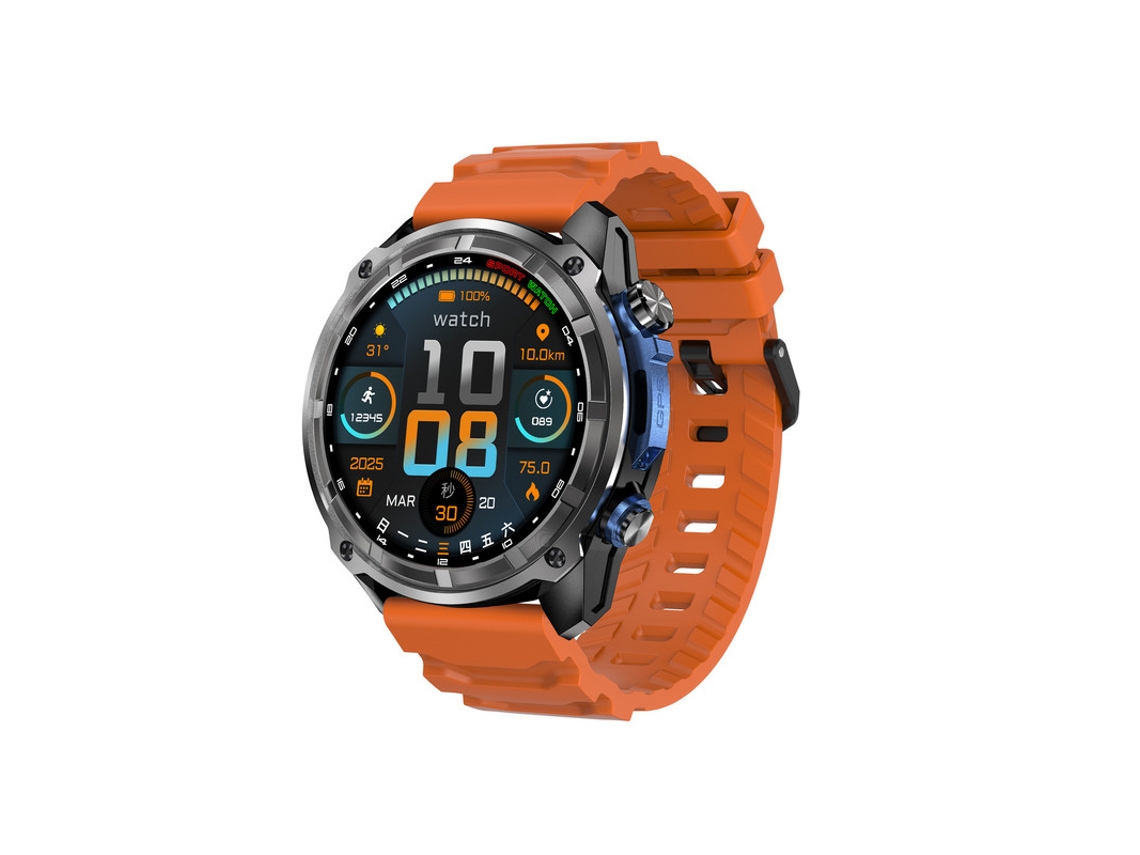 Outdoor Smartwatch Bestvite With Compass Altimeter And Led Flashlight (laranja)