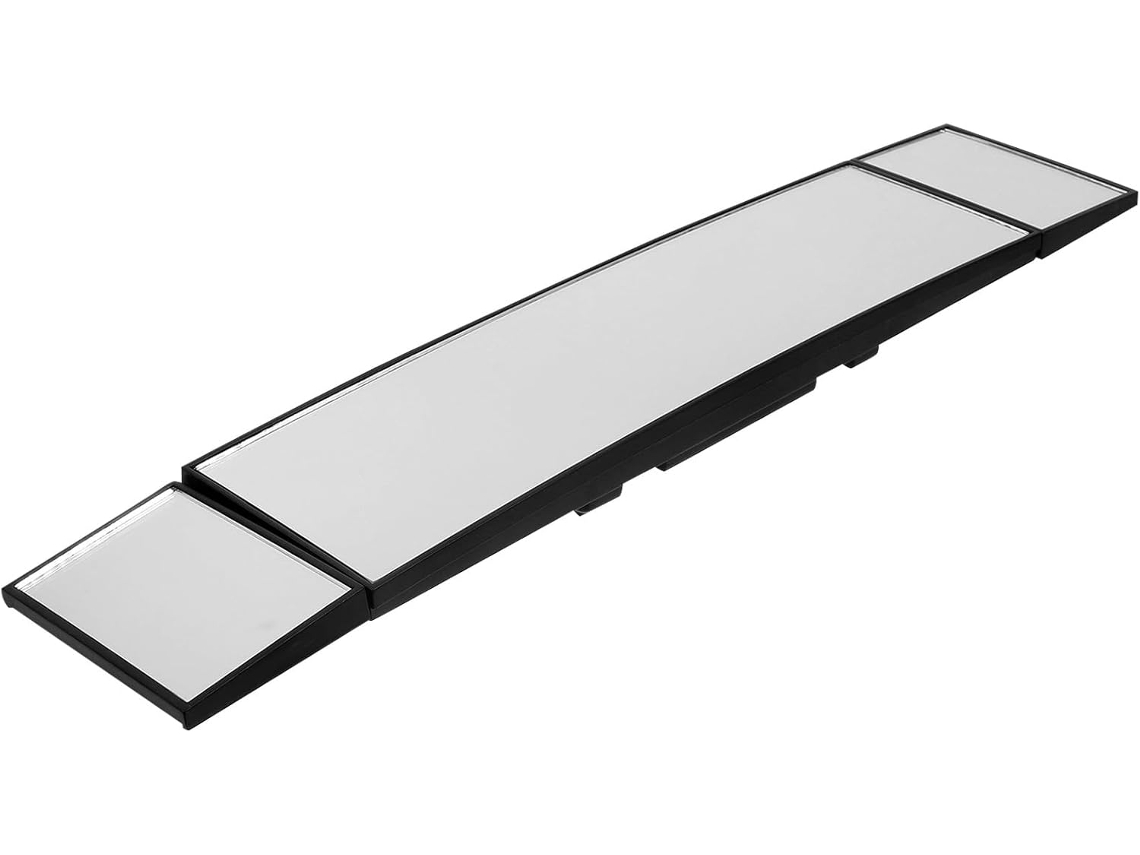 Espelho Retrovisor Auxiliar Para Carro, Preto, Abs E Vidro, Elimina Ponto Cego.