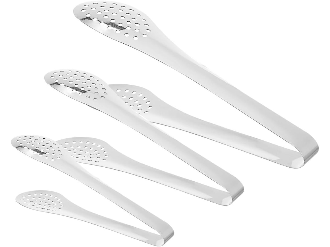 Conjunto De 3 Pinças Para Bife Em Aço Inoxidável Com Cabos Ergonômicos, Multifuncionais Para Churrasco E Culinária Em