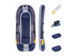 Barca Hinchable Bestway Hydro-force™ Treck X3 307x 126 X 39 Cm Con Capacidad Máxima De 270 Kg, Incluye 2 Remos De 124 Cm Y Bomba De Pie