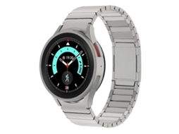 Pulseira De Aço Inoxidável Com Fecho Magnético De Uma Conta Para Samsung Galaxy Watch 4/5/6/7