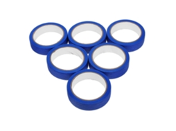 Fita Adesiva Azul para Pintura, Pacote com 6 Rolos, Larga e Resistente, com Adesivo, Textura Creponada. GOKOCO