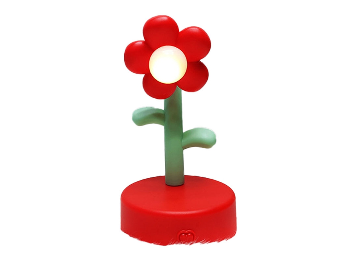 Lâmpada de Mesa Floral Portátil com Luz Noturna | S/MARCA