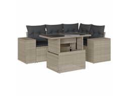 Garden Sofa Set, Garden Sofa Sets Vidaxl Cinzeto Rattan / Vime (n/a)