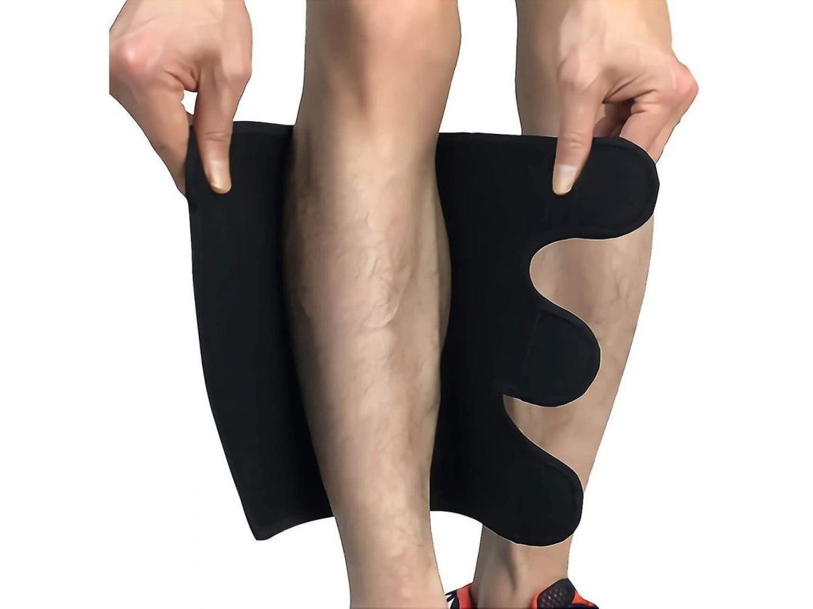 Manga de compressão ajustável para panturrilha, ideal para inchaço, edema, caminhadas e treinos, para homens e mulheres.