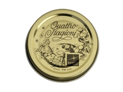 Tampas Bormioli Rocco Quattro Stagioni 2 Unidades Dourado Metal (70 Mm)