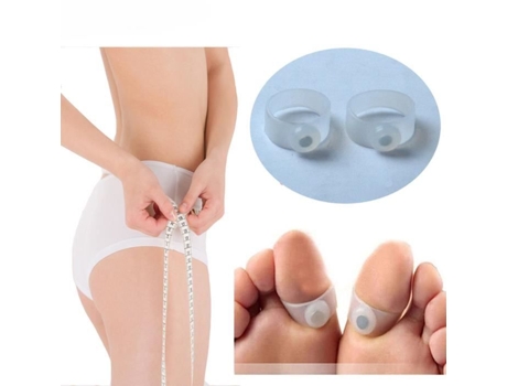 Ray Jrmall® As Mulheres Da Moda Emagrecimento Perder Peso Anel De Dedo Do Pé De Silicone Magnético De Massagem