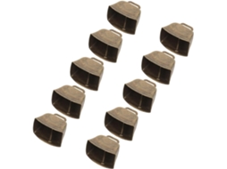 10 Pequenos Sinos De Metal Para Artesanato, Sinos De Vento Vintage De Metal Para Projetos Diy Com Bordas Quadradas E Curvas Gokoco