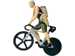 Delicada Miniatura De Ciclista Em Resina Na Escala 1, 64, Peça De Arte Em Resina, Estatueta Simples