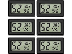 Mini Termômetro E Higrômetro Digital Lcd Portátil Para Medir Temperatura E Umidade.