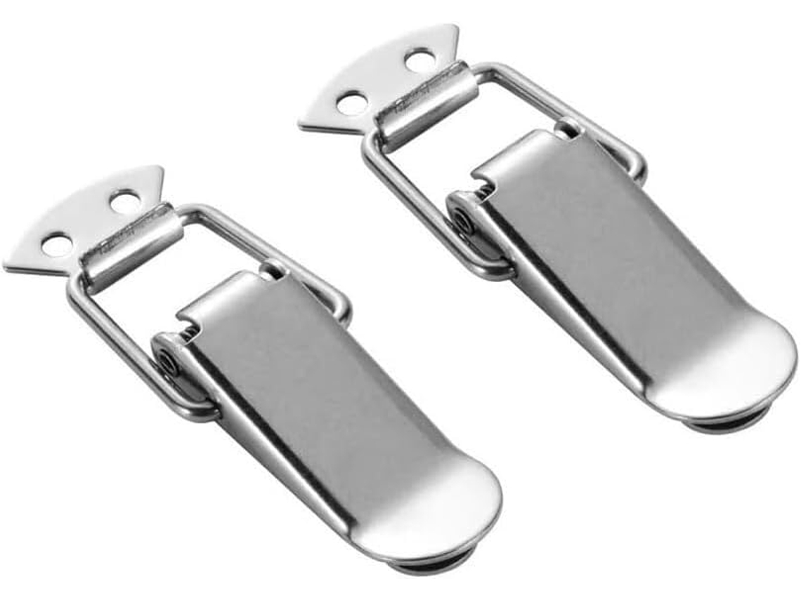 Fecho Magnético Para Porta, 2 Peças, Trava De Aço Inoxidável, Ferragens Para Armários E Caixas, Fecho De Mola Para