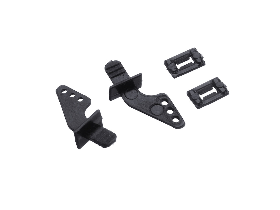 1 Par de Peças de Substituição para Aeromodelos Rc: Mini Mustang P 51d, Mini F22, F4u, T 28, F16, Bf109, Spitfire P40 e Fw190. Ângulo do Leme. MDUG