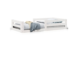 Cama Sem Colchão 90x200 cm Madeira de Pinho Maciça Branco MAISON EXCLUSIVE