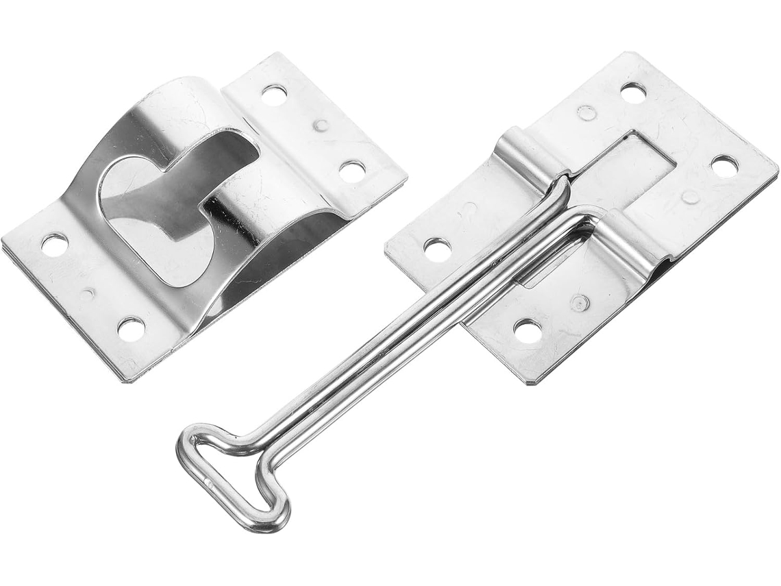 Fecho De Porta Robusto Em Aço Inoxidável Para Portas Caminhões, Trailers E Veículos Recreativos, Com Acabamento Externo