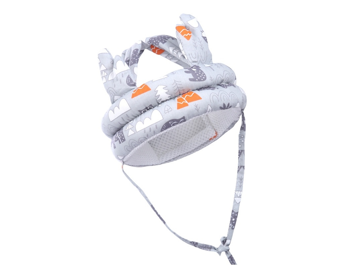 Capacete Protetor Respirável Para Bebé Aprender A Andar, Cinzento Elysve
