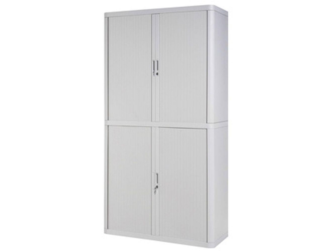 Eol02R.02/Ee000003 :Armario Fast Paperflow Estrutura de Aco e Poliestireno com 4 Portas de Correr e Fecho Em Cor Preco Uni. Venda Multiplos 1