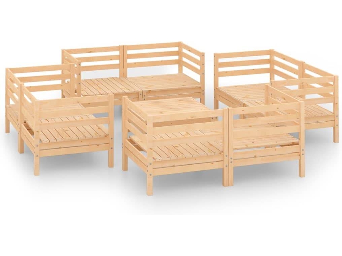 Garden Lounge Set, Garden Lounge Sets Vidaxl Marrom Madeira De Pinho (n/a)
