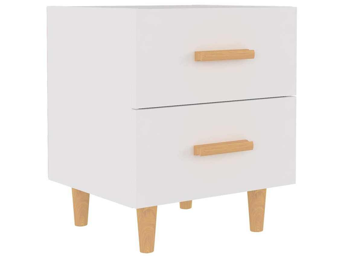 Bed Cabinet, Bed Cabinets Vidaxl Branco Madeira Processada (n/a)