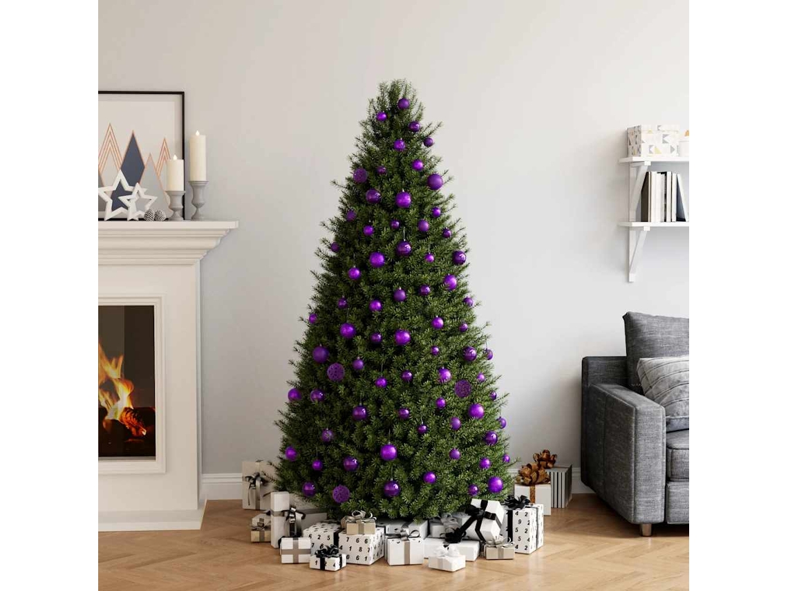 Vidaxl Conjunto De Bolas De Natal 100 Pcs Roxo