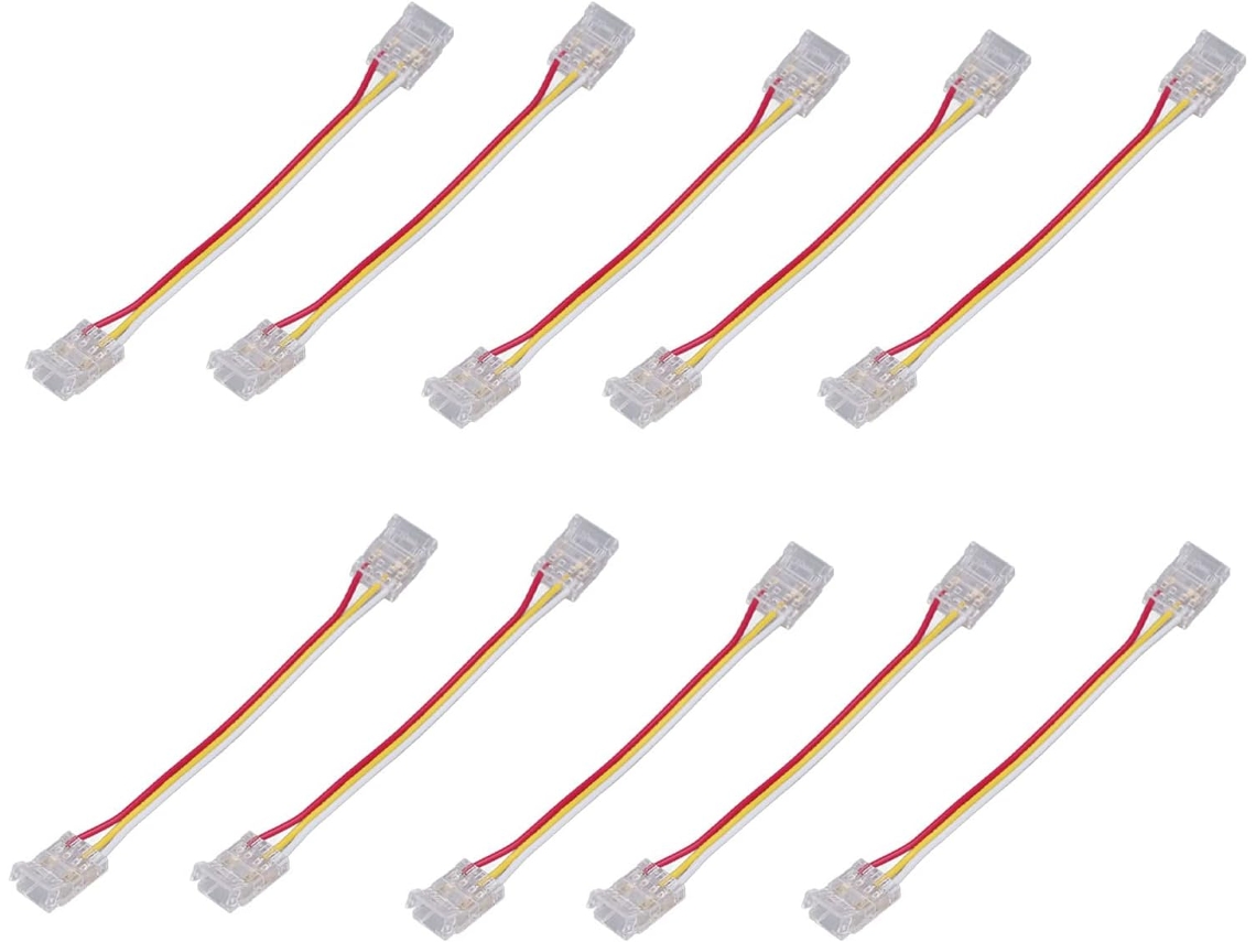 Kit De Conectores Para Fita Led Chiciris Com 10 Peças, Conector