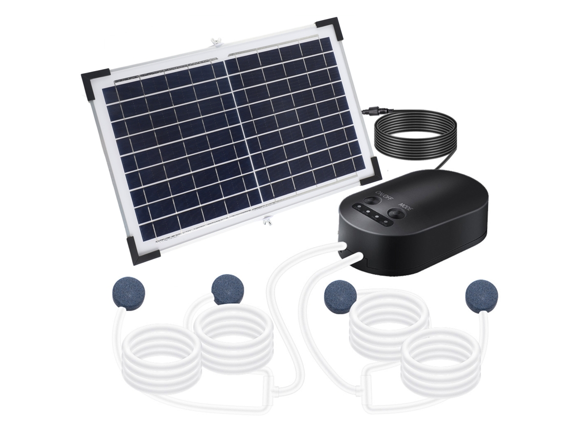 Bomba De Oxigênio Solar 10v 15w Para Peixe Tanque Piscina Jardim