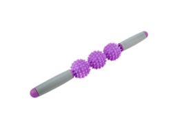 Pau De Massagem Yoga Stick Com Bola De Pontes Para Musculos Costas Braços Pernas (roxo)