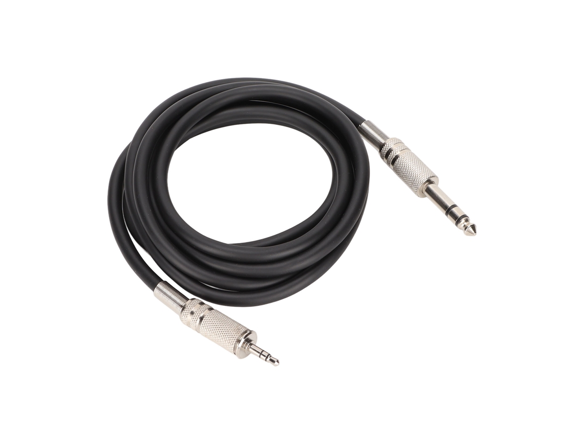 Cabo de áudio EOOCOO com conector 6,35mm para microfone, mixer e sistema de áudio