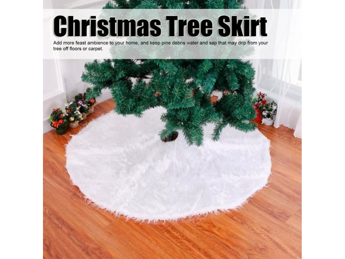 Capa de base para saia de árvore de Natal de pelúcia para decorações de Natal e ano novo (150 cm) VINGVO