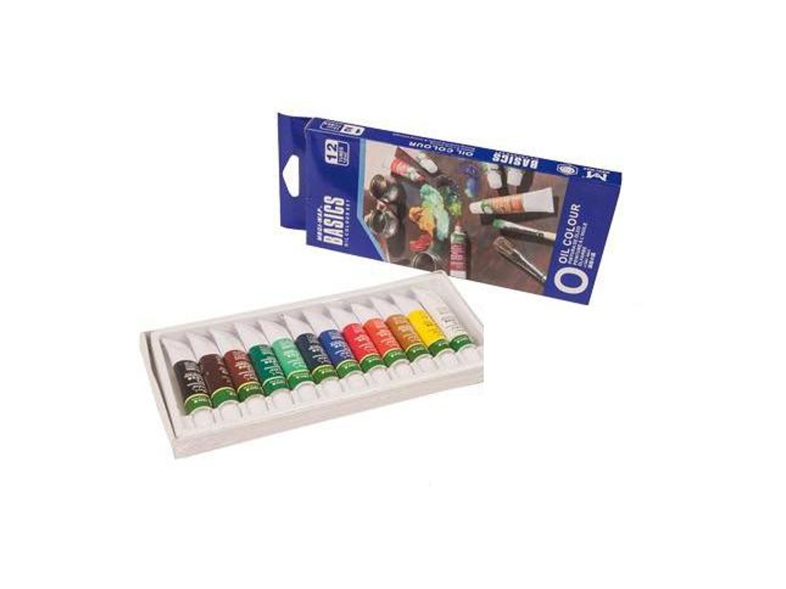 Pintura Óleo ARTIST Caixa Cartão de 12 Cores Sortidas Tubo de 12 Ml