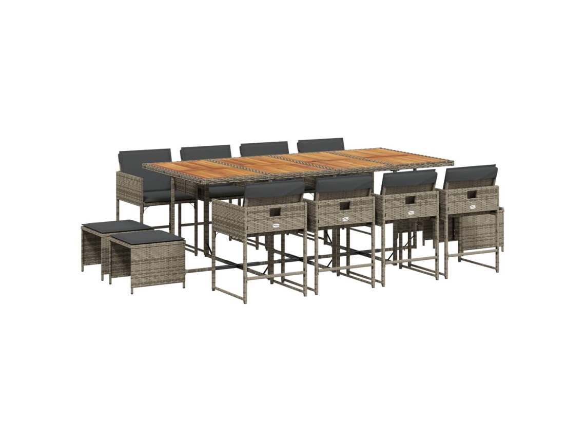 Garden Dining Set, Garden Dining Sets Vidaxl Cinzeto Rattan / Vime (n/a)