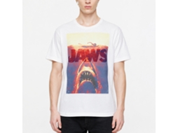 Rockinstone Jaws Movie Wrecktangle White Adult T-shirt Size:xl