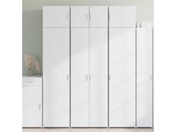 Vidaxl Armário De Arrumação 70x42,5x225 Cm Derivados De Madeira Branco