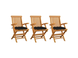 Folding Chair, Folding Chairs Vidaxl Preto Teca (n/a)