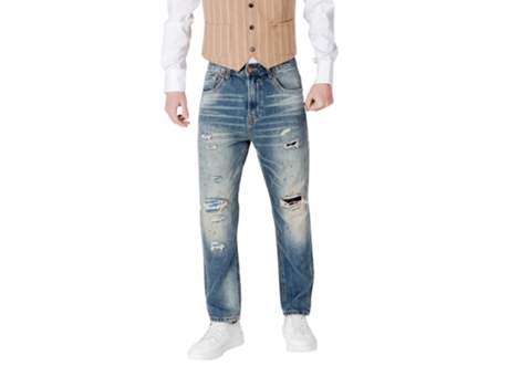 Jeans De Homem Gianni Lupo Azul (44)