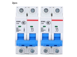 Interruptor de Circuito Gym1 DZ47S 2P 400VAC, Proteção 50A