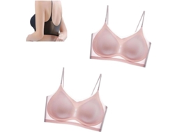 2026-sujetador De Seda De Hielo Ultradelgado Sin Costuras Para Mujer Plus Size, Transpirable Y Cómodo Para Verano Xl Rosa