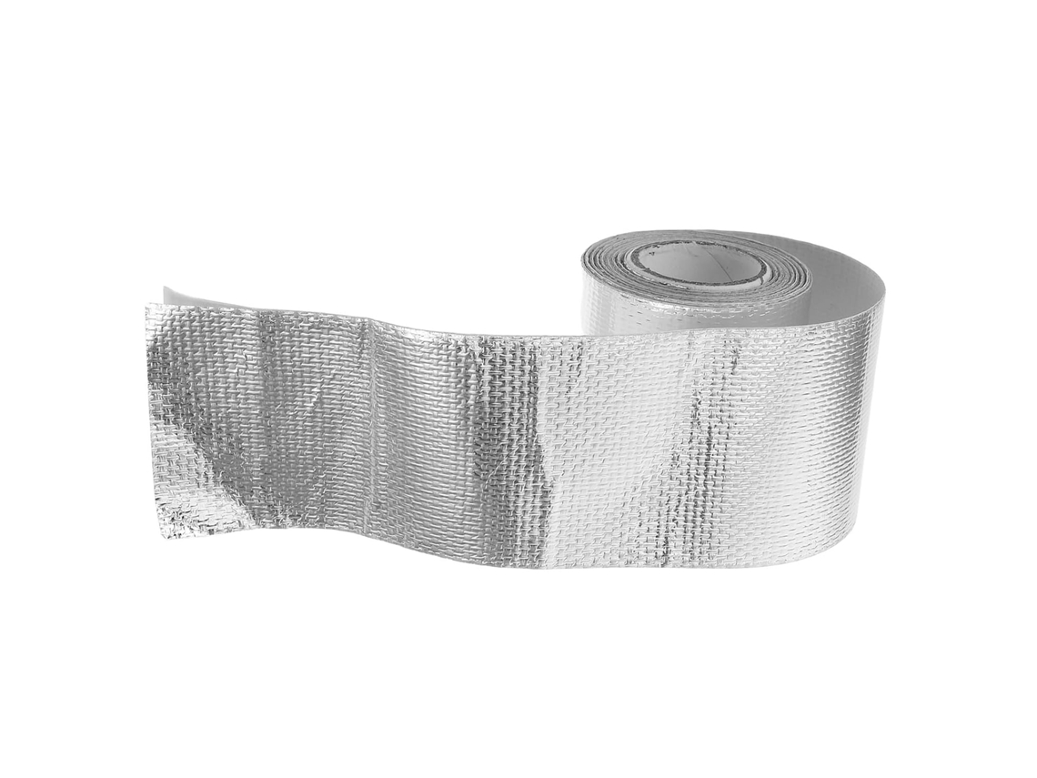 Fita De Aquecimento Térmico Adesiva Fibra Alumínio Resistente A Altas Temperaturas Toyandona, 5x 5cm, Para Proteção De