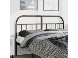 Vidaxl Cabeceira De Substituição 135 Cm Metal Preto